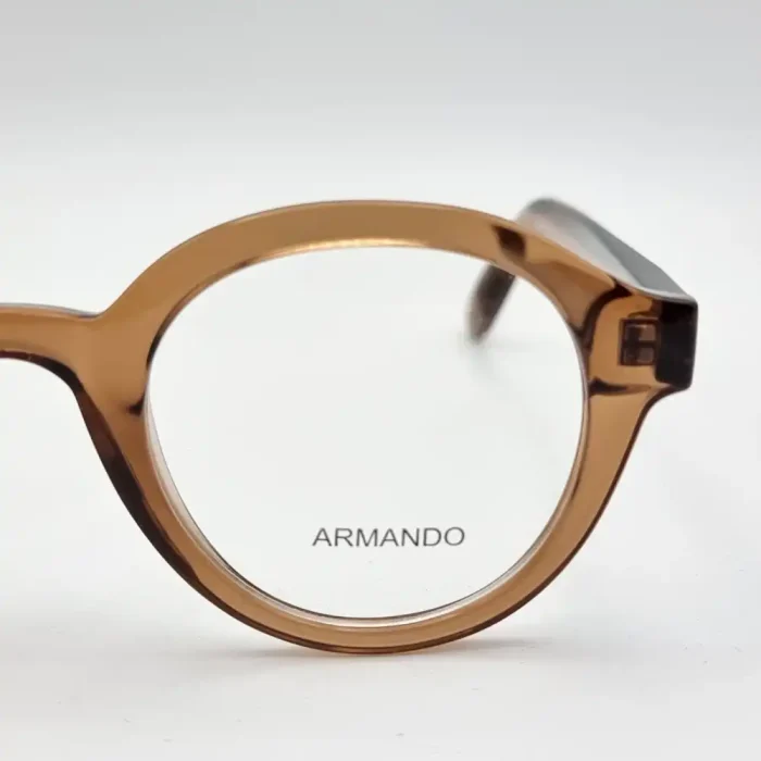عینک طبی آرماندو مدل 8807 رنگ قهوه‌ای شفاف