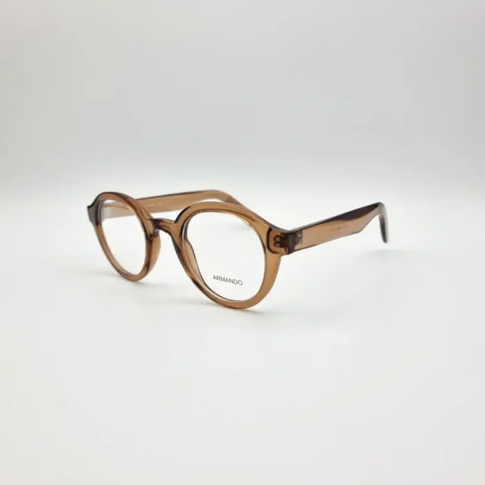 عینک طبی آرماندو مدل 8807 رنگ قهوه‌ای شفاف